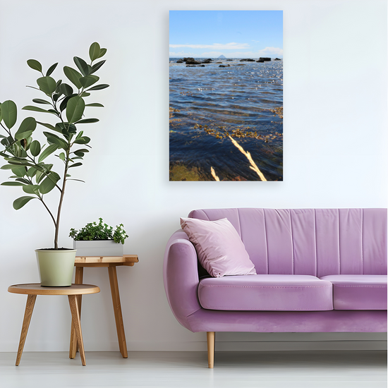 Canvas Art. Scottish Landscapes & Seascapes. Kildonan Beach. Ailsa Craig. Isle of Arran. Scotland.