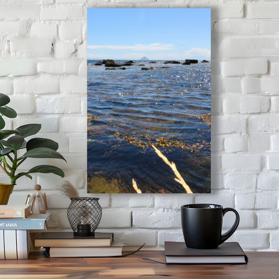 Canvas Art. Scottish Landscapes & Seascapes. Kildonan Beach. Ailsa Craig. Isle of Arran. Scotland.