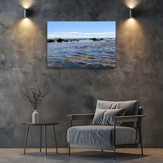 Canvas Art. Scottish Landscapes & Seascapes. Kildonan Beach. Ailsa Craig. Pladda Island. Isle of Arran. Scotland.
