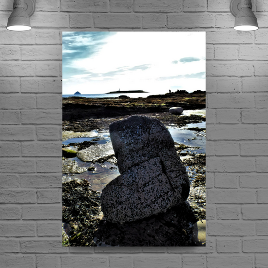 Canvas Art. Scottish Landscapes & Seascapes. Kildonan Beach. Ailsa Craig. Pladdda Island. Isle of Arran. Scotland.
