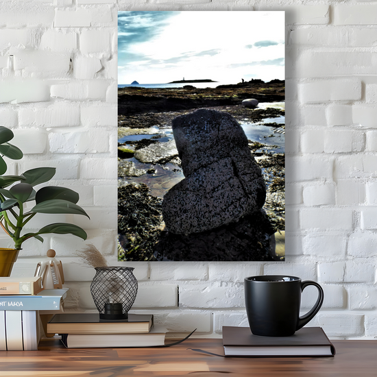 Canvas Art. Scottish Landscapes & Seascapes. Kildonan Beach. Ailsa Craig. Pladdda Island. Isle of Arran. Scotland.