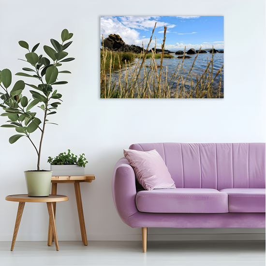 Canvas Art. Scottish Landscapes & Seascapes. Kildonan Beach. Isle of Arran. Scotland.