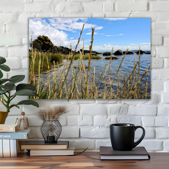 Canvas Art. Scottish Landscapes & Seascapes. Kildonan Beach. Isle of Arran. Scotland.