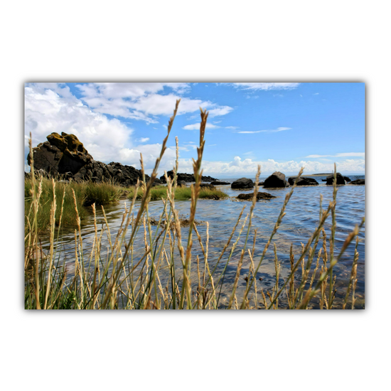 Canvas Art. Scottish Landscapes & Seascapes. Kildonan Beach. Isle of Arran. Scotland.
