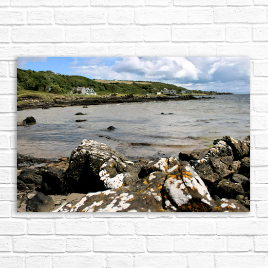 Canvas Art. Scottish Landscapes & Seascapes. Kildonan Beach. Isle of Arran. Scotland.