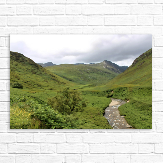 Canvas Art. Scottish Landscapes & Riverscapes. Glen Rosa Trail. Isle of Arran. Scotland.