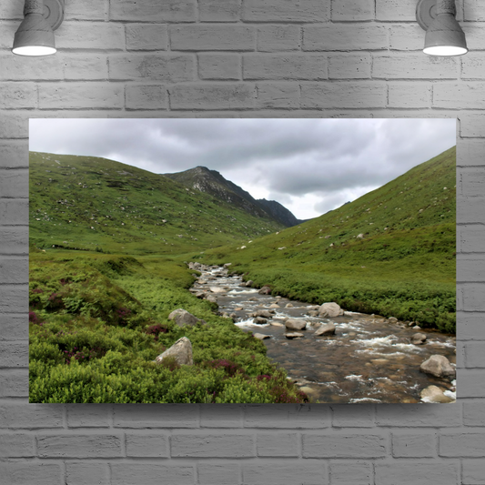 Canvas Art. Scottish Landscapes & Riverscapes. Glen Rosa Trail. Isle of Arran. Scotland.