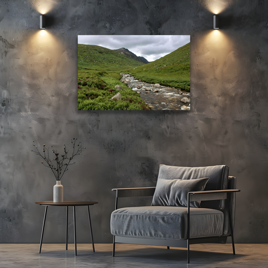 Canvas Art. Scottish Landscapes & Riverscapes. Glen Rosa Trail. Isle of Arran. Scotland.