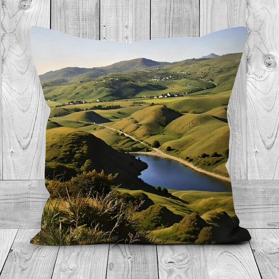 Canvas Art. Luxury Handmade Double Sided  Poly Linen Cushions. Fairy Glen. Isle of Skye. Scotland.