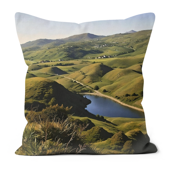 Canvas Art. Luxury Handmade Double Sided  Poly Linen Cushions. Fairy Glen. Isle of Skye. Scotland.