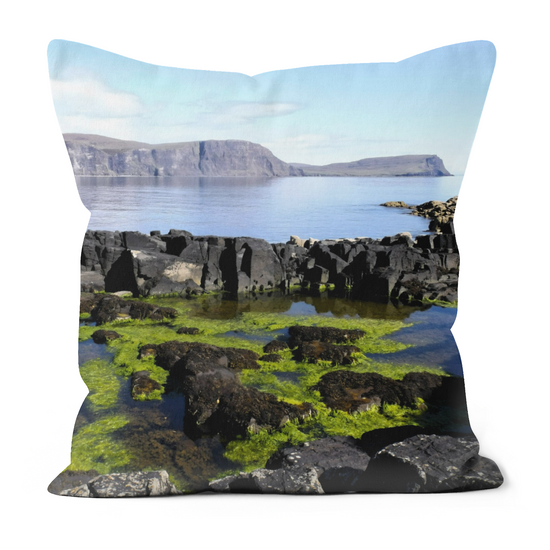 Canvas Art. Luxury Handmade Double Sided Poly Linen Cushions. Neist Point. Isle of Skye. Scotland.