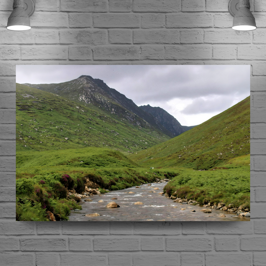 Canvas Art. Scottish Landscapes & Riverscapes. Glen Rosa Trail. Isle of Arran. Scotland.