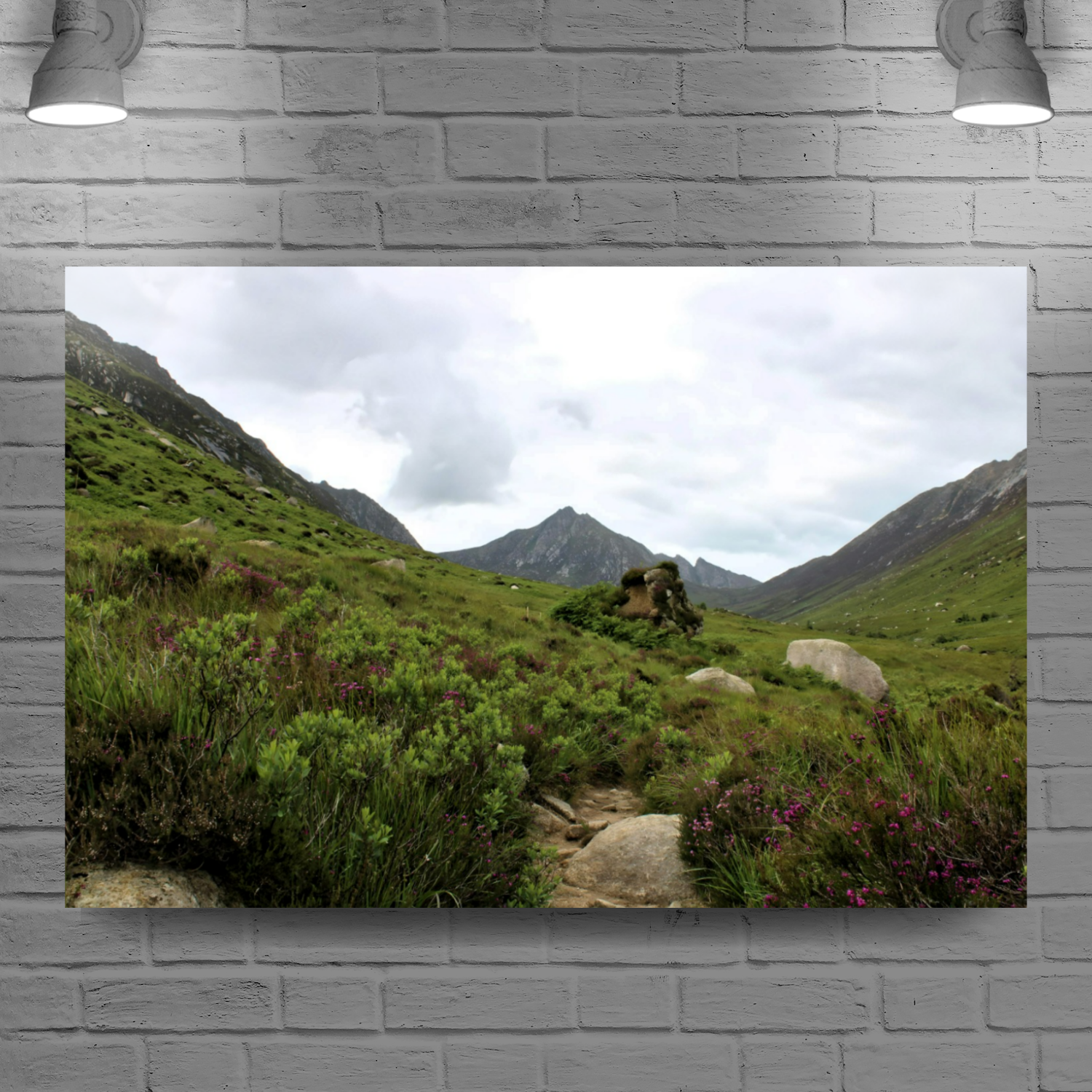 Giclée Mounted Wall Art Prints. The Glen Rosa Trail. Isle of Arran. Sc ...