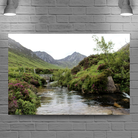 Canvas Art. Scottish Landscapes & Riverscapes. Glen Rosa Trail. Isle of Arran. Scotland.