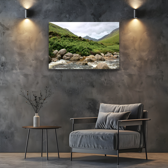 Canvas Art. Scottish Landscapes & Riverscapes. Glen Rosa Trail. Isle of Arran. Scotland.