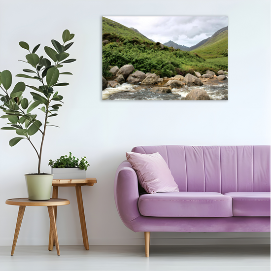 Canvas Art. Scottish Landscapes & Riverscapes. Glen Rosa Trail. Isle of Arran. Scotland.