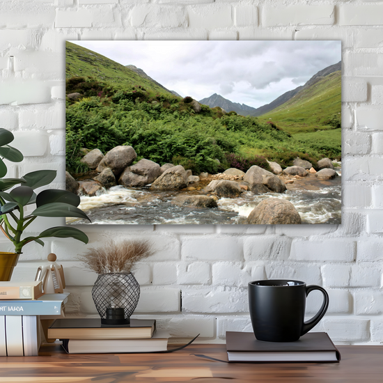 Canvas Art. Scottish Landscapes & Riverscapes. Glen Rosa Trail. Isle of Arran. Scotland.