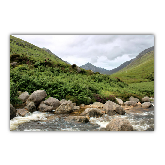 Canvas Art. Scottish Landscapes & Riverscapes. Glen Rosa Trail. Isle of Arran. Scotland.