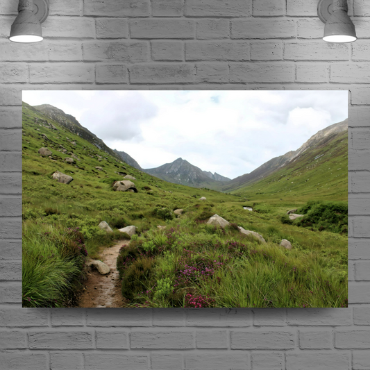 Canvas Art. Scottish Landscapes & Riverscapes. Glen Rosa Trail. Isle of Arran. Scotland.