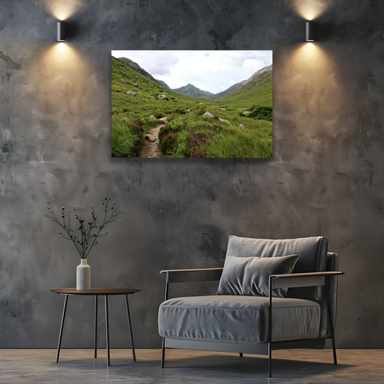 Giclée Mounted Wall Art Prints. The Glen Rosa Trail. Isle of Arran. Scotland.