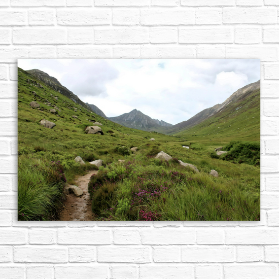 Giclée Mounted Wall Art Prints. The Glen Rosa Trail. Isle of Arran. Scotland.