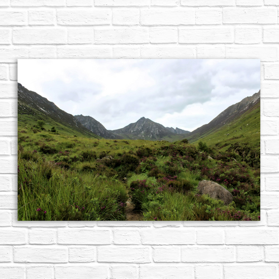 Giclée Mounted Wall Art Prints. The Glen Rosa Trail. Isle of Arran. Scotland.