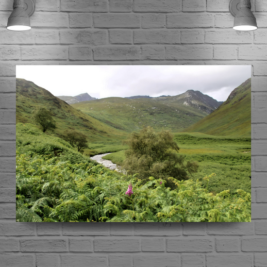 Giclée Mounted Wall Art Prints. The Glen Rosa Trail. Isle of Arran. Scotland.