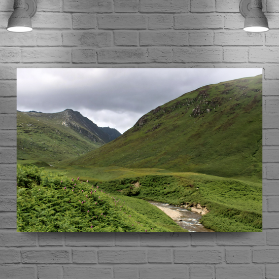 Giclée Mounted Wall Art Prints. The Glen Rosa Trail. Isle of Arran. Scotland.
