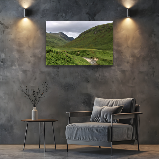 Giclée Mounted Wall Art Prints. The Glen Rosa Trail. Isle of Arran. Scotland.