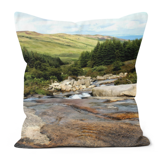 Canvas Art. Luxury Handmade Double Sided Poly Linen Cushions. North Glen Sannox. Isle of Arran. Scotland.