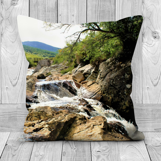 Canvas Art. Luxury Handmade Double Sided Poly Linen Cushions. North Glen Sannox. Isle of Arran. Scotland.