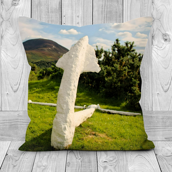 Canvas Art. Luxury Handmade Double Sided Poly Linen Cushions. Twelve Apostles & Catacol. Isle of Arran. Scotland.