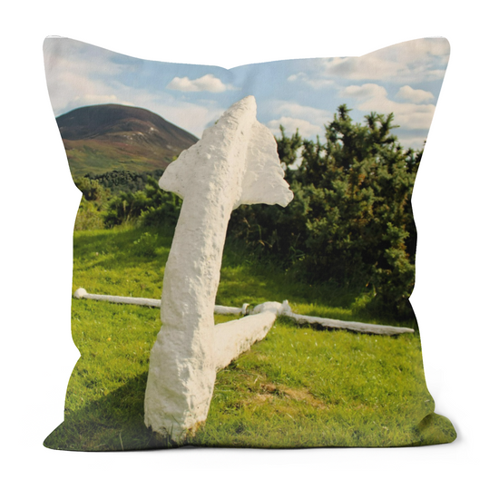 Canvas Art. Luxury Handmade Double Sided Poly Linen Cushions. Twelve Apostles & Catacol. Isle of Arran. Scotland.