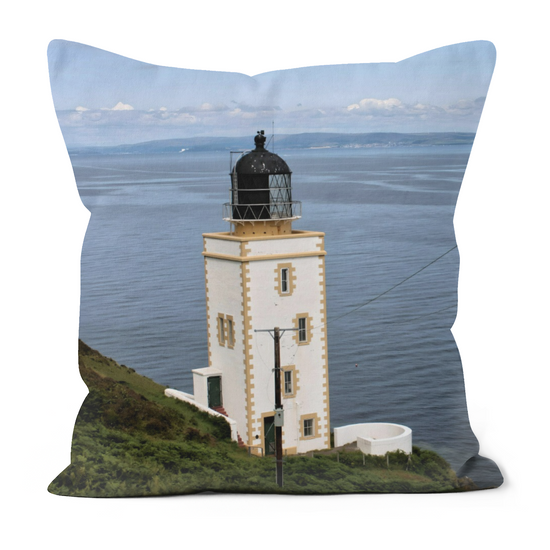Canvas Art. Luxury Handmade Double Sided Poly Linen Cushions. Holy Isle. Firth of Clyde. Isle of Arran. Scotland.