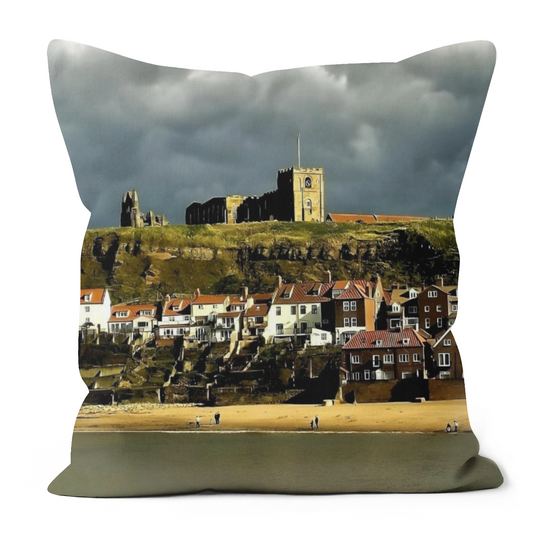 Canvas Art. Luxury Handmade Double Sided Poly Linen Cushions. Whitby. North Yorkshire. England.