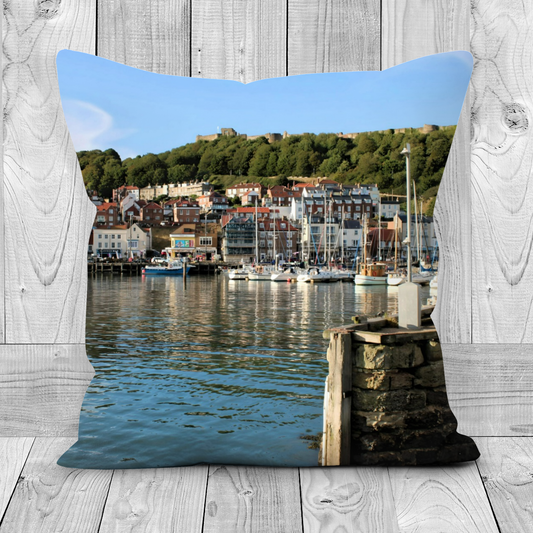 Canvas Art. Luxury Handmade Double Sided Poly Linen Cushions. Scarborough. North Yorkshire. England.