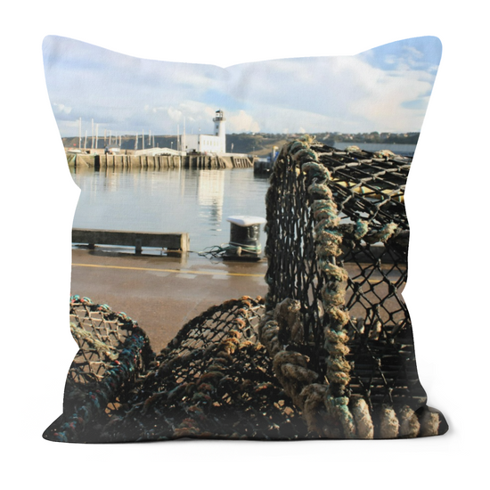 Canvas Art. Luxury Handmade Double Sided Poly Linen Cushions. Scarborough. North Yorkshire. England.