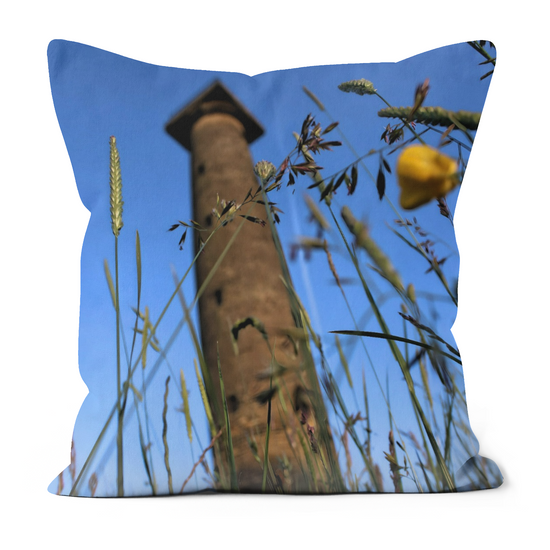 Canvas Art. Luxury Handmade Double Sided Poly Linen Cushions. Keppel's Column & Hoober Stand. Wentworth Follies. Rotherham. South Yorkshire. England.