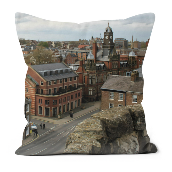 Canvas Art. Luxury Handmade Double Sided Poly Linen Cushions. York. North Yorkshire. England.