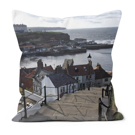 Canvas Art. Luxury Handmade Double Sided Poly Linen Cushions. Scarborough & Whitby. North Yorkshire. England.