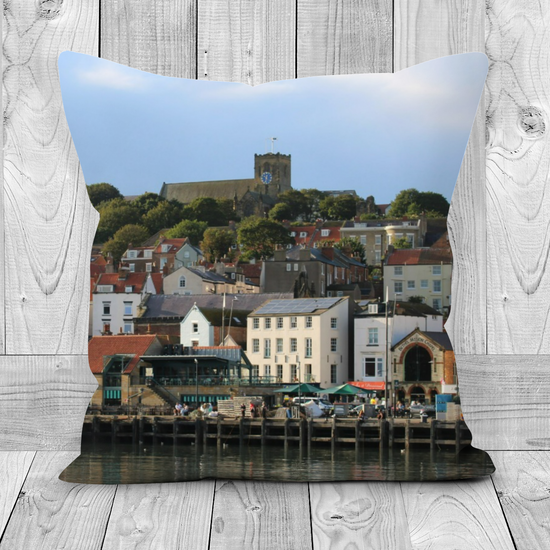 Canvas Art. Luxury Handmade Double Sided Poly Linen Cushions. Scarborough. North Yorkshire. England.