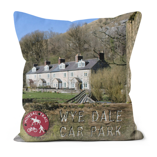 Canvas Art. Luxury Handmade Double Sided Poly Linen Cushions. Chee Dale Nature Reserve. Peak District National Park. England.