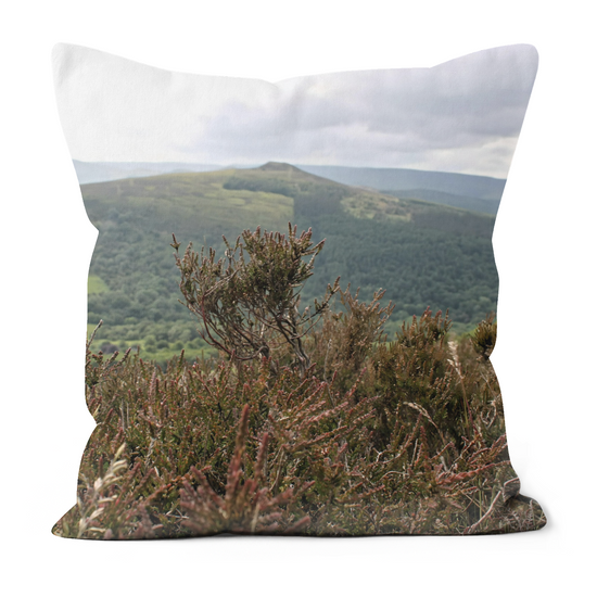 Canvas Art. Luxury Handmade Double Sided Poly Linen Cushions. Bamford Edge. Peak District National Park. England.