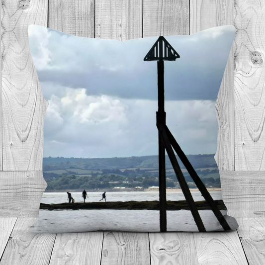 Canvas Art. Luxury Handmade Double Sided  Poly  Linen Cushions. Exmouth. Devon. England.