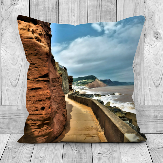 Canvas Art. Luxury Handmade Double Sided Poly Linen Cushions. Sidmouth. Devon. England.
