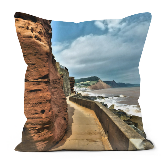 Canvas Art. Luxury Handmade Double Sided Poly Linen Cushions. Sidmouth. Devon. England.