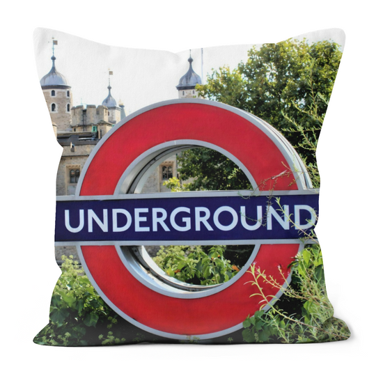 Canvas Art. Luxury Handmade Double Sided Poly Linen Cushions. Tower of London. Tower Bridge. London. England.