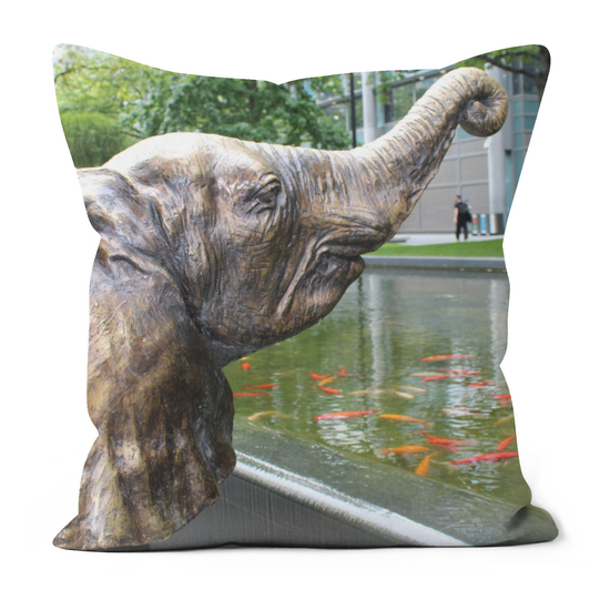 Canvas Art. Luxury Handmade Double Sided Poly Linen Cushions. Tower Bridge. Norton Folgate. London. England.