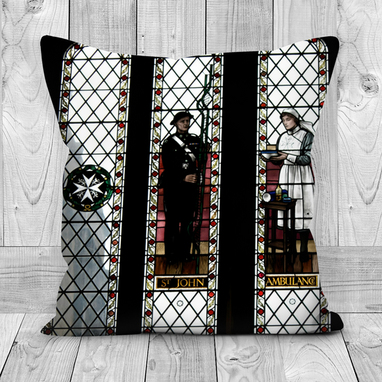 Canvas Art. Luxury Handmade Double Sided Poly Linen Cushions. Bristol Cathedral. England.