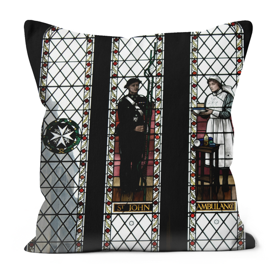 Canvas Art. Luxury Handmade Double Sided Poly Linen Cushions. Bristol Cathedral. England.